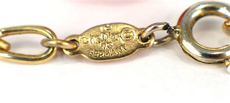 christian dior vintage tag|vintage christian dior jewelry marks.